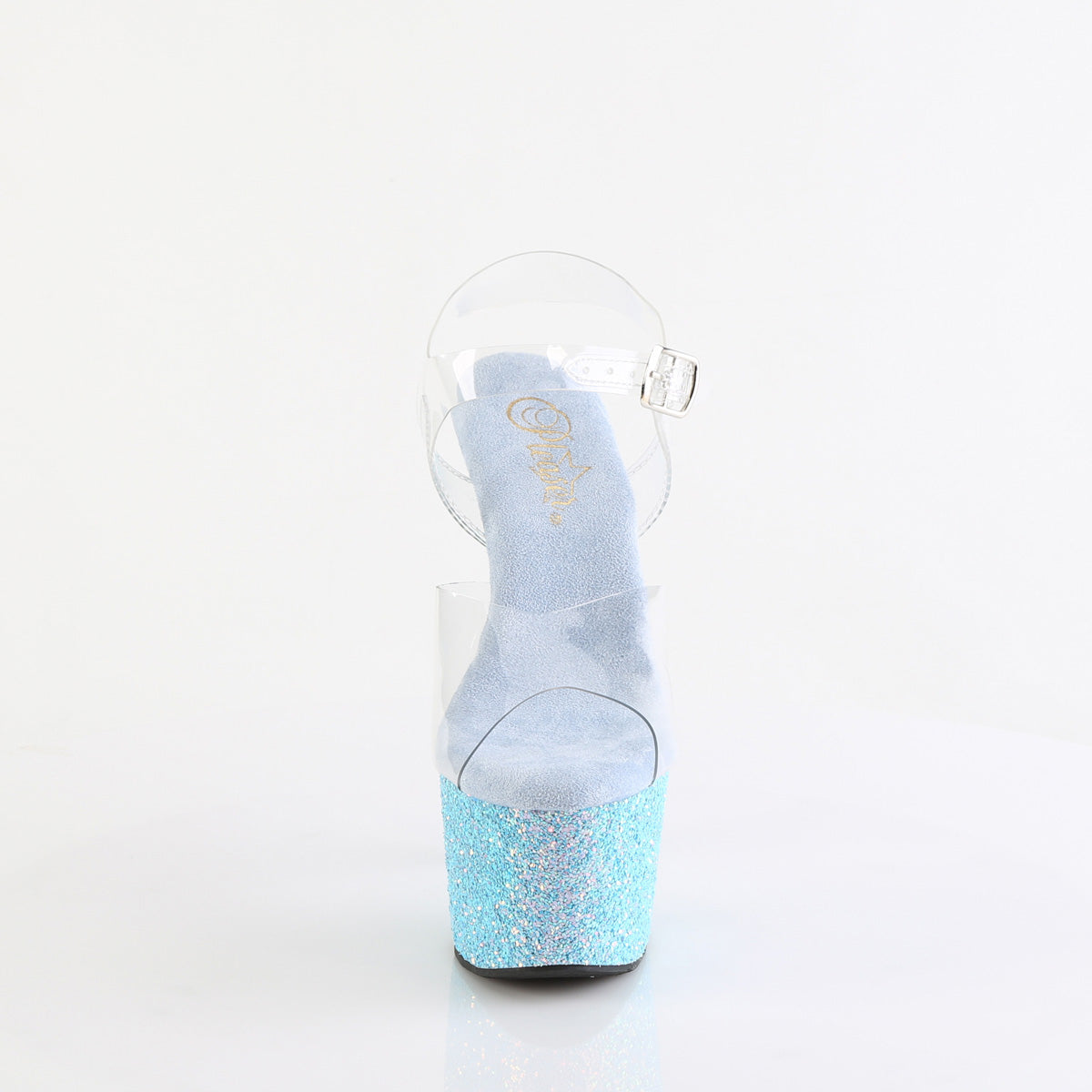 adore 708lg pleaser sexy footwear clr b blue glitter