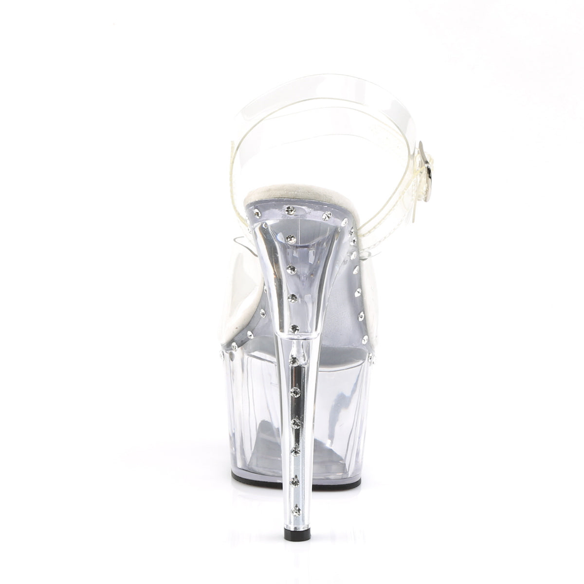 ADORE-708LS Pleasers 7 Inch Heel Clear Pole Dancing Shoes-Pleaser- Sexy Shoes Fetish Footwear