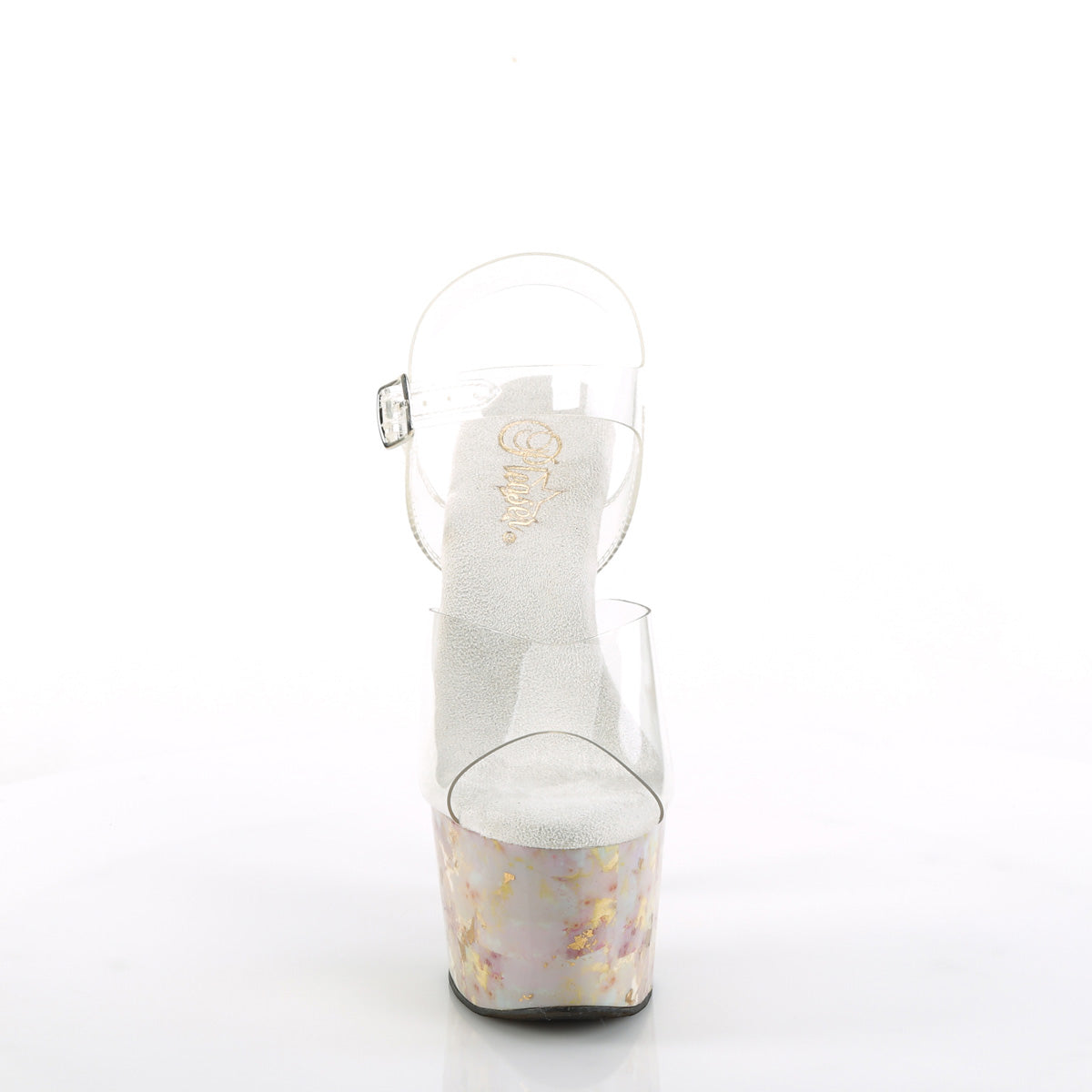 adore 708mb pleaser clr blush gold marble platforms exotic dancing