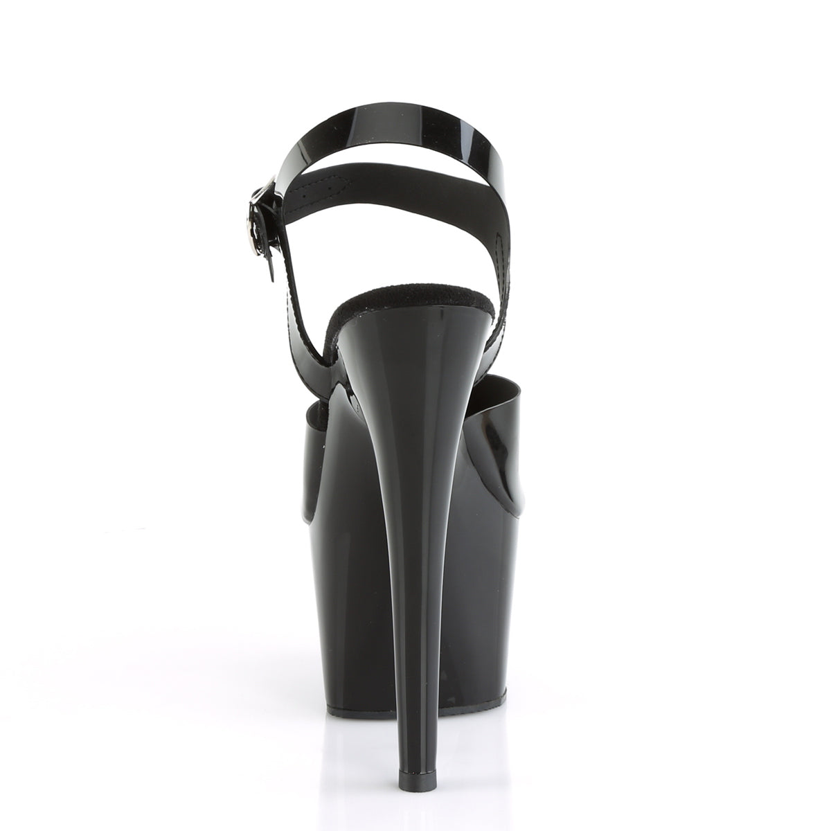 ADORE-708N Pleaser Sexy 7 Inch Heel Black Pole Dancer Shoes-Pleaser- Sexy Shoes Fetish Footwear