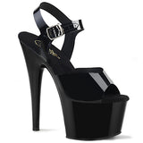 Black 7 Inch Dancers Platform Shoes -  Pleaser ADORE-708N