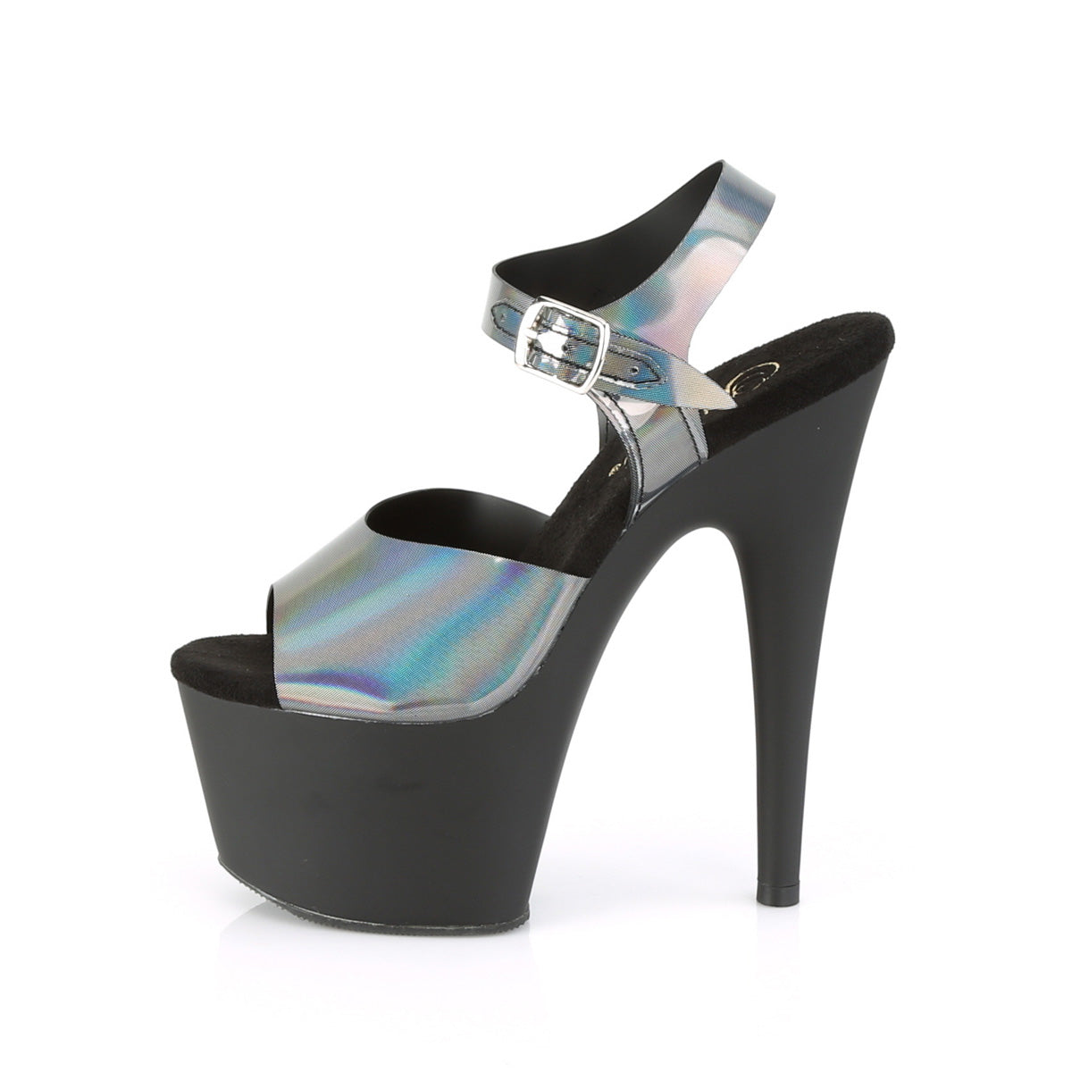 ADORE-708N-DT Pleaser Sexy 7" Heel Pewter Pole Dancer Shoes-Pleaser- Sexy Shoes Pole Dance Heels