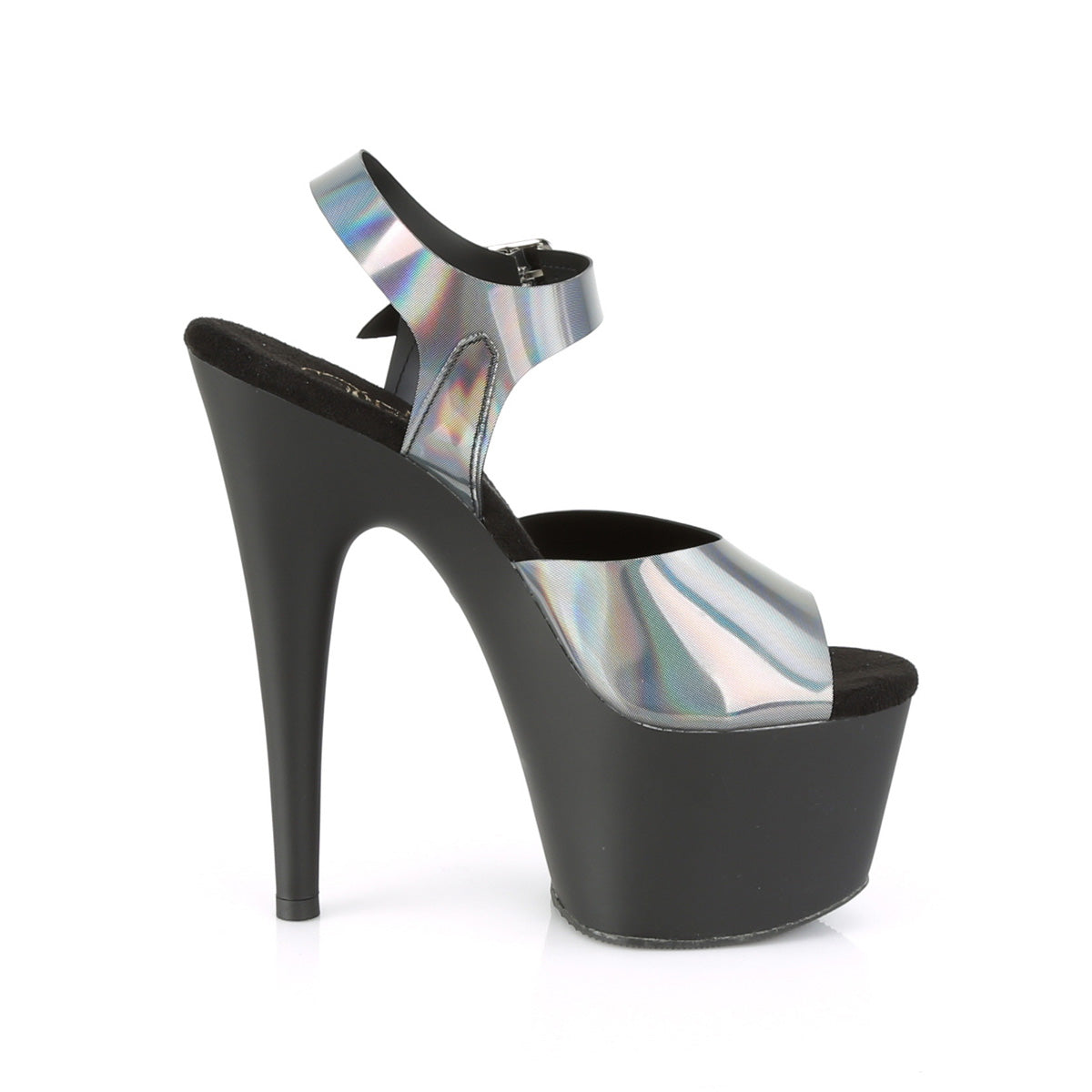 ADORE-708N-DT Pleaser Sexy 7" Heel Pewter Pole Dancer Shoes-Pleaser- Sexy Shoes Fetish Heels