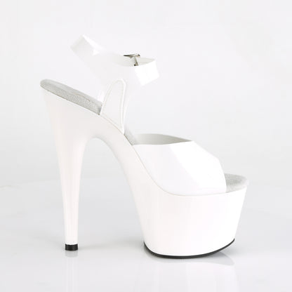 ADORE-708N Pleaser Sexy 7 Inch Heel White Pole Dancer Shoes-Pleaser- Sexy Shoes Fetish Heels