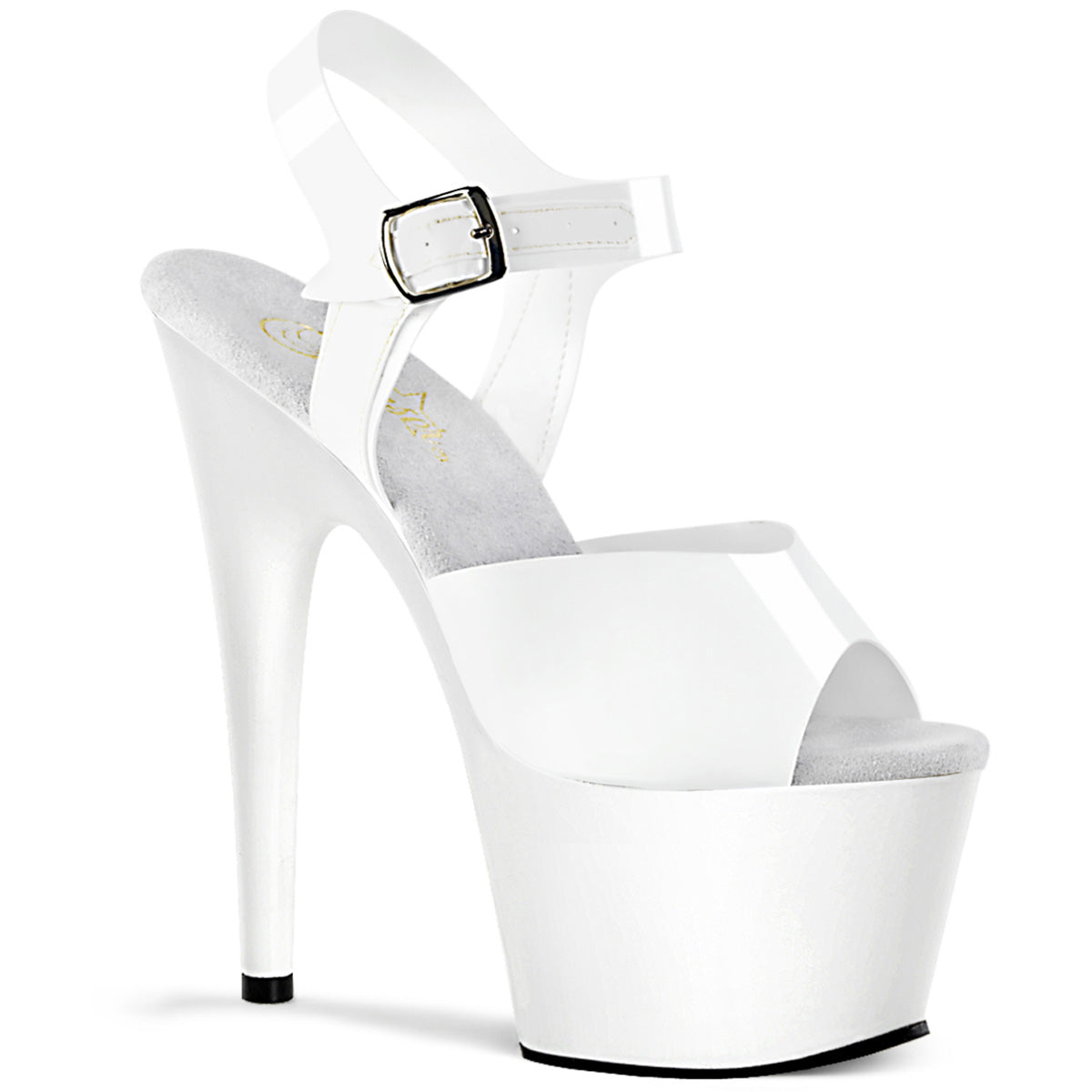 ADORE-708N Pleasers Sexy 7 Inch Heel White Pole Dancer Shoes