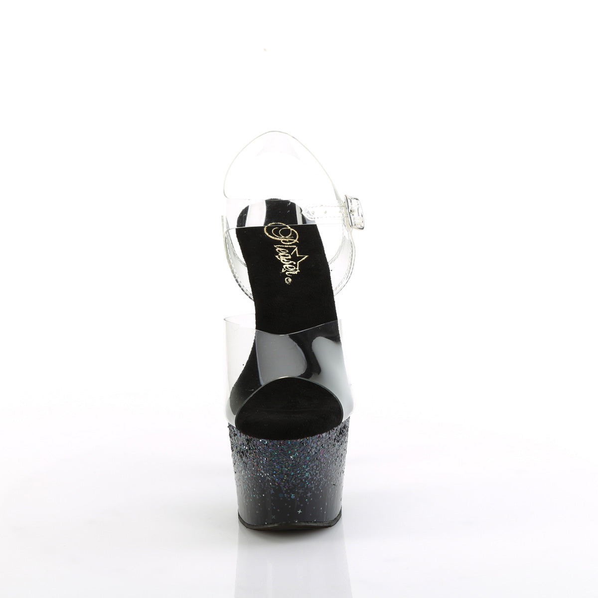 adore 708ss pleaser clr blk multi glitter platforms exotic dancing