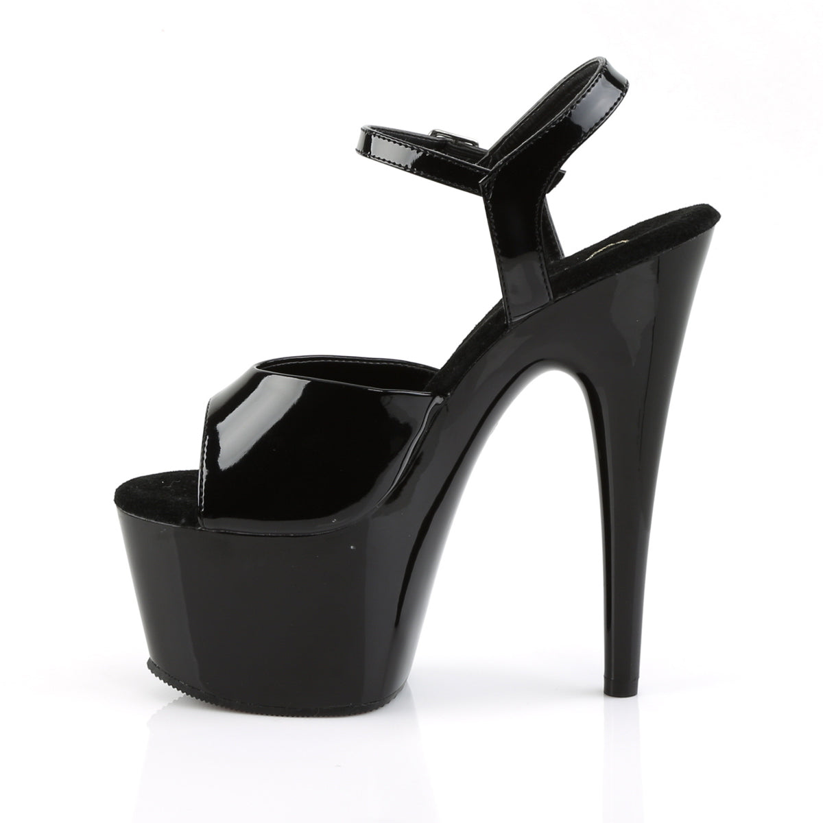 Black platform best sale stripper heels