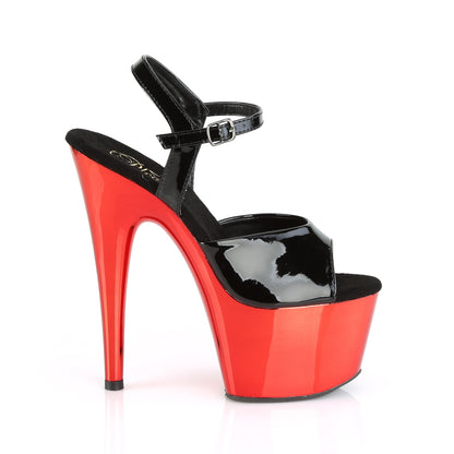 ADORE-709 7" Heel Black with Red Shoes