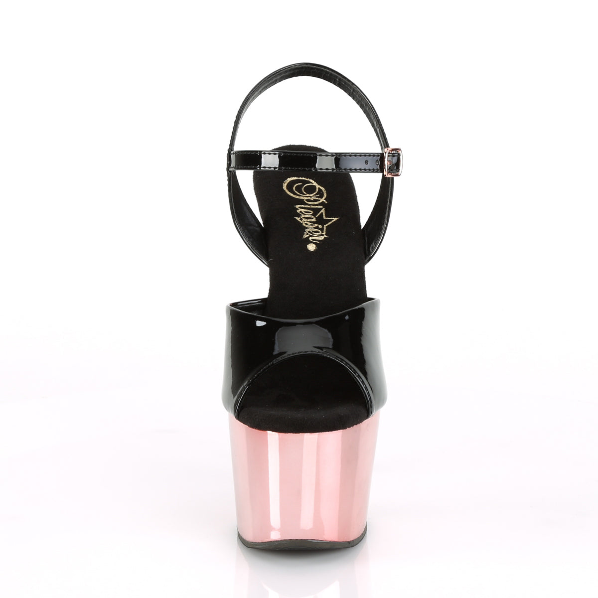 adore 709 sexy pleaser shoes high heels rose gold