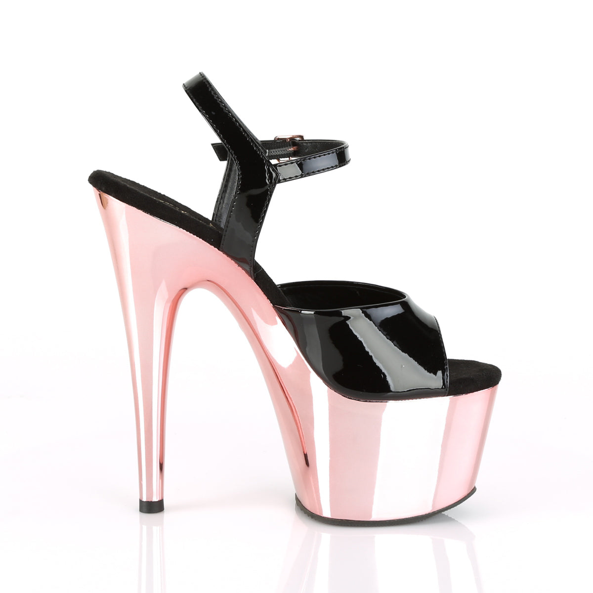 ADORE-709 Rose Gold Chrome Strippers Shoes