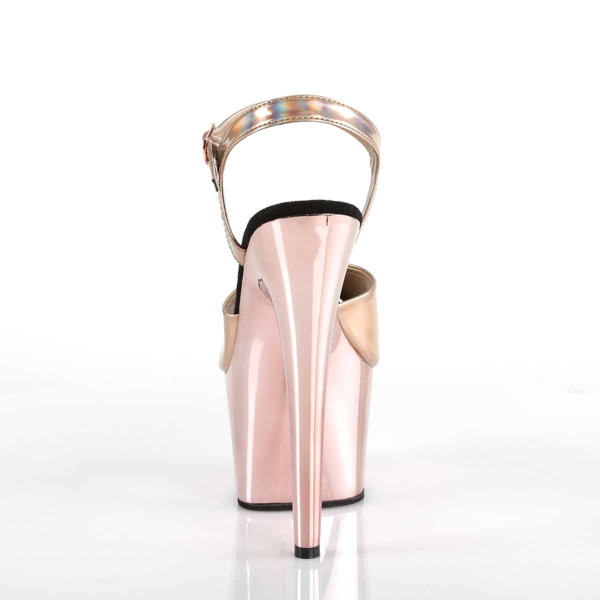 ADORE-709HGCH 7" Heel Rose Gold Holo Sexy Sandals-Pleaser- Sexy Shoes Fetish Footwear