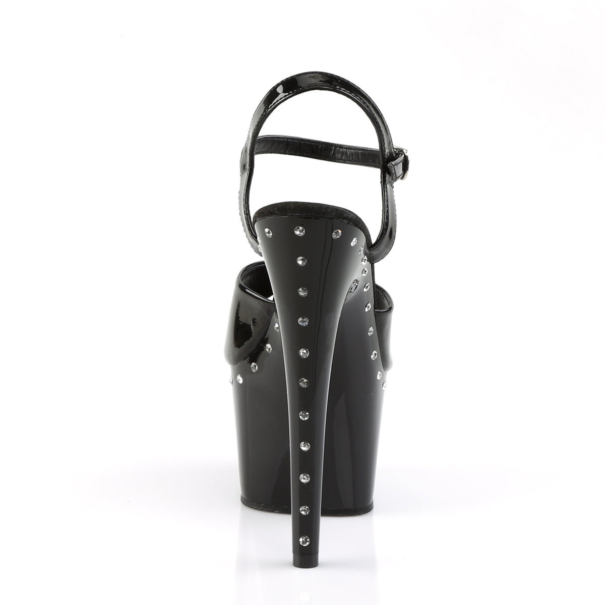 adore 709hgch baby pink pleaser sexy shoes 7 inch chrome stiletto heel ankle strap platforms sandals