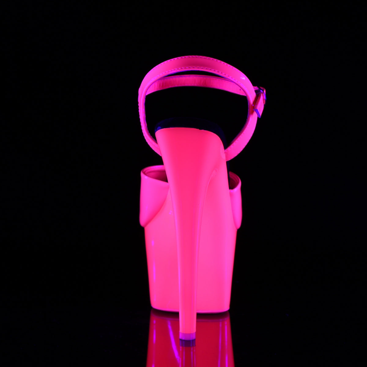 ADORE-709UV 7 Inch Heel Neon Hot Pink Pole Dancing Platforms-Pleaser- Sexy Shoes Fetish Footwear