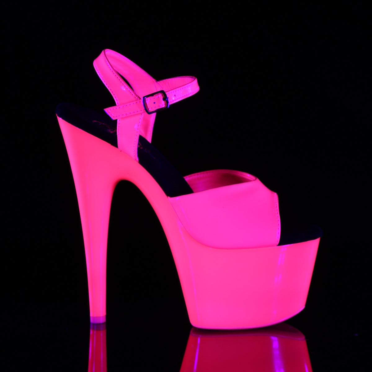 ADORE-709UV 7 Inch Heel Neon Hot Pink Pole Dancing Platforms-Pleaser- Sexy Shoes Fetish Heels