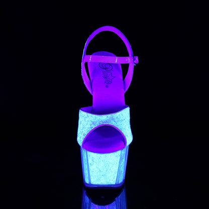 ADORE-710UVG 7 Inch Heel Neon Opal Glitter Pole Dancing Shoe-Pleaser- Sexy Shoes Alternative Footwear