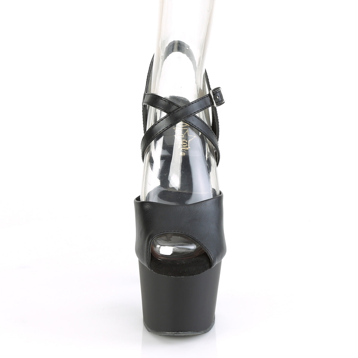 adore 724 pleaser black faux leather black matte platforms exotic dancing