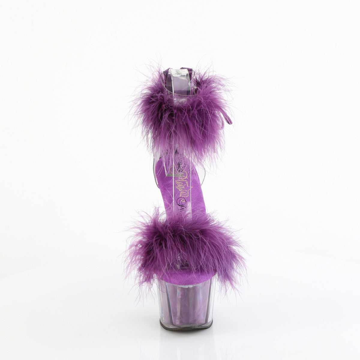 adore 724f pleaser sexy footwear clr purple fur m