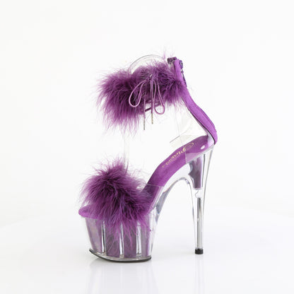 ADORE-724F Pleaser 7 Inch Purple Fur Exotic Dancing Heels