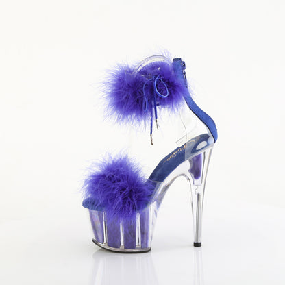 ADORE-724F Pleaser Royal Blue Fur Exotic Dancing 7 Inch Heels