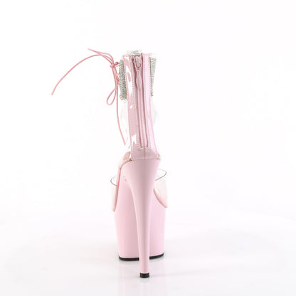 ADORE-724RS Pleaser Baby Pink 7 Inch Pole Dancing Bling Ankle Cuff Heels