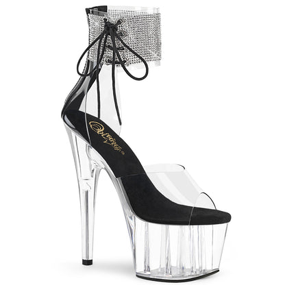 ADORE-724RS Pleasers 7 Inch Clear Exotic Dancing Bling High Heels