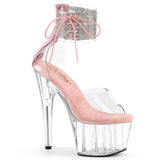 ADORE-724RS Pleaser Clear Platform Exotic Dancing Bling Ankle Cuff Heels