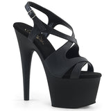 Black 7 Inch Exotic Dancing Platform Shoes -  Pleaser ADORE-730