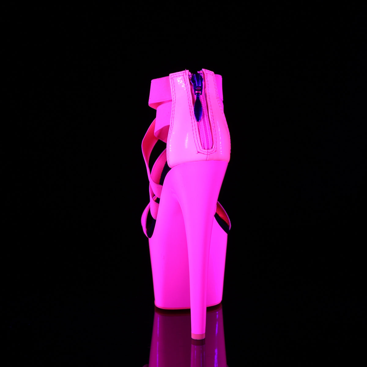 ADORE-769UV Sexy 7 Inch Heel Neon Hot Pink Pole Dancer Shoes-Pleaser- Sexy Shoes Fetish Footwear