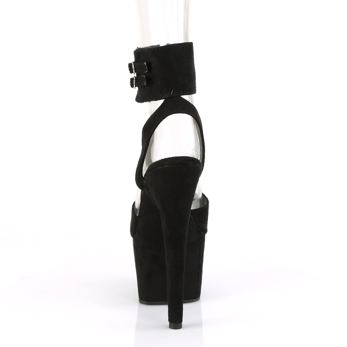 ADORE-791FS Pleaser 7 Inch Heel Black Pole Dancing Shoes-Pleaser- Sexy Shoes Fetish Footwear