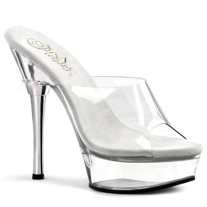 ALLURE-601 Pleasers 5.5 Inch Heel Clear Stripper Shoes