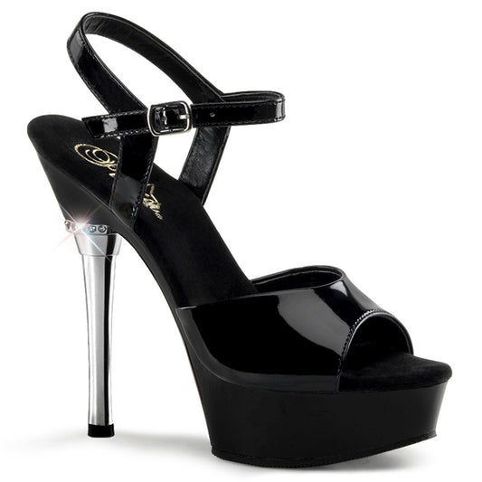 ALLURE-609 Pleaser 5.5" Heel Black Patent Pole Dancer Shoes-Pleaser- Sexy Shoes
