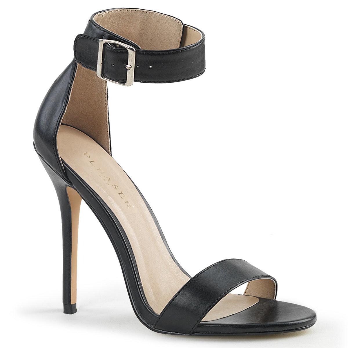 Elegant Black Patent Heels - Size 9