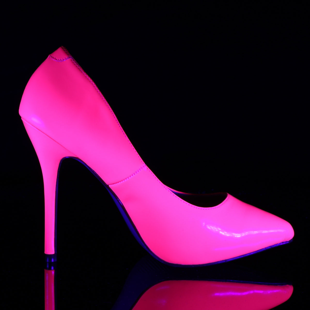 AMUSE-20 Pleaser Sexy 5" Heel Neon Fuchsia Fetish Footwear-Pleaser- Sexy Shoes Fetish Heels