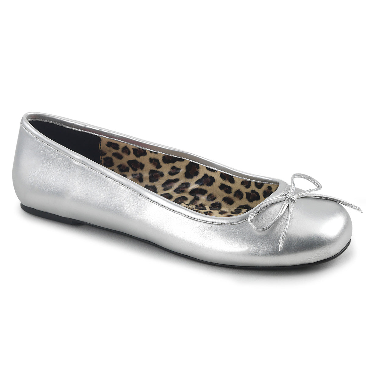 Ladies silver best sale ballet pumps