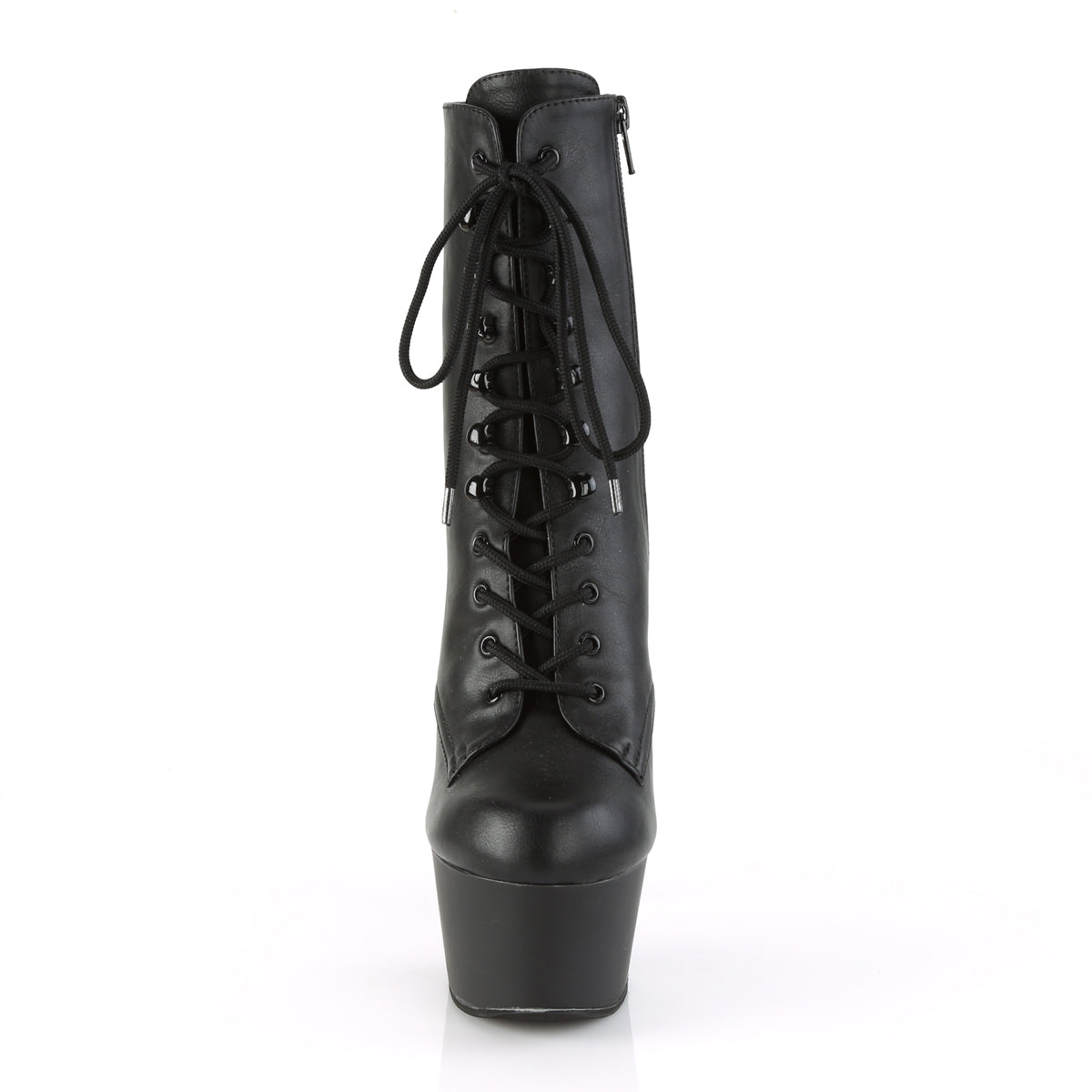 ASPIRE-1020 Pleasers 6 Inch Heel Black Fetish Ankle Boots-Pleaser- Sexy Shoes Alternative Footwear