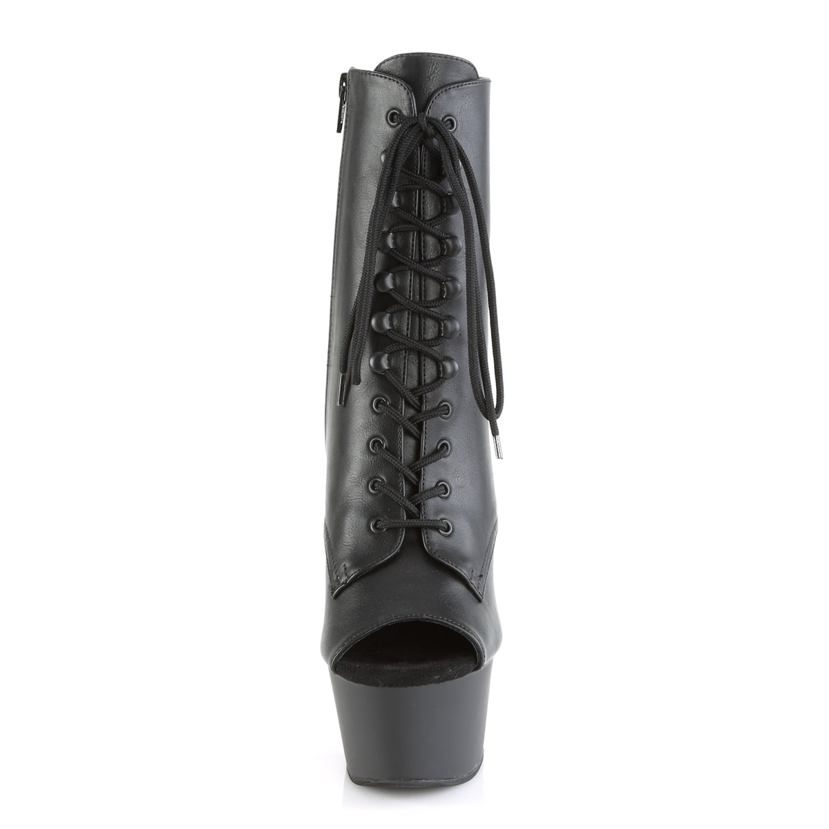 ASPIRE-1021 Pleasers 6 Inch Heel Black Sexy Ankle Boots-Pleaser- Sexy Shoes Alternative Footwear