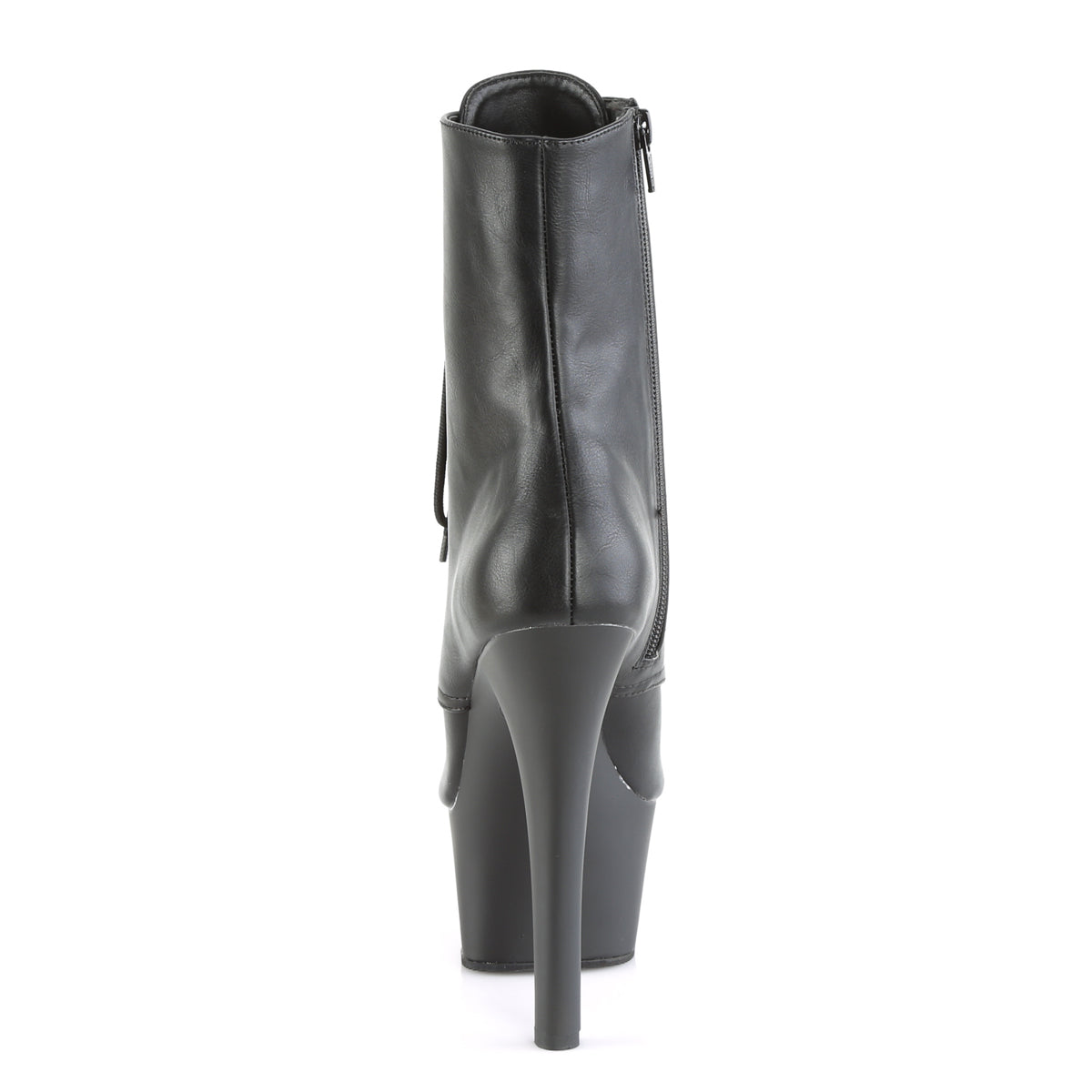 ASPIRE-1021 Pleasers 6 Inch Heel Black Sexy Ankle Boots-Pleaser- Sexy Shoes Fetish Footwear