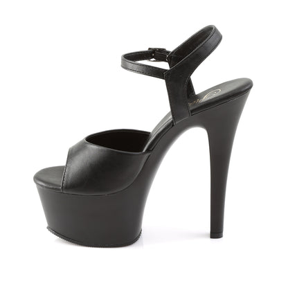 ASPIRE-609 Pleaser 6 Inch Heel Black Sexy Sandals-Pleaser- Sexy Shoes Pole Dance Heels