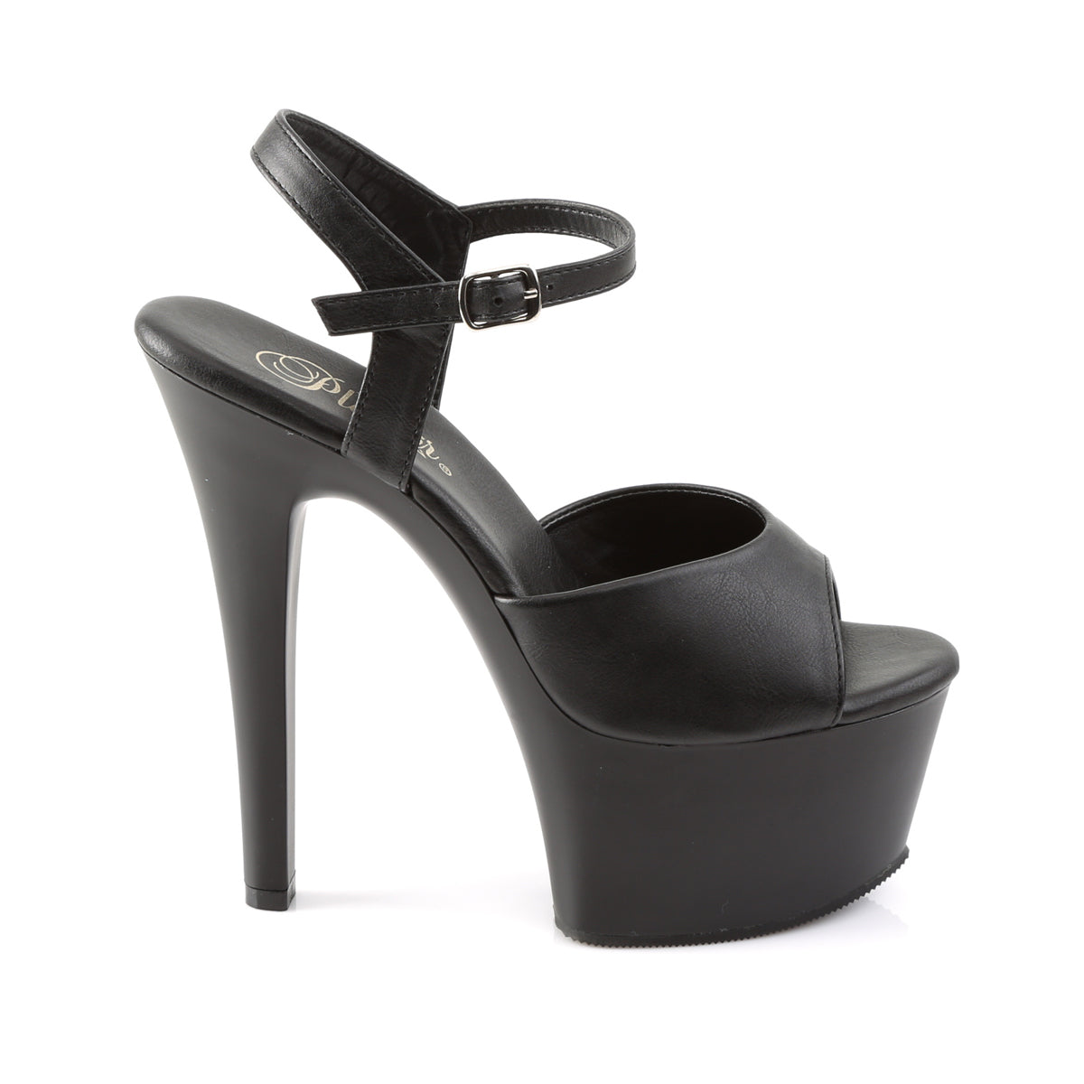 ASPIRE-609 Pleaser 6 Inch Heel Black Sexy Sandals-Pleaser- Sexy Shoes Fetish Heels