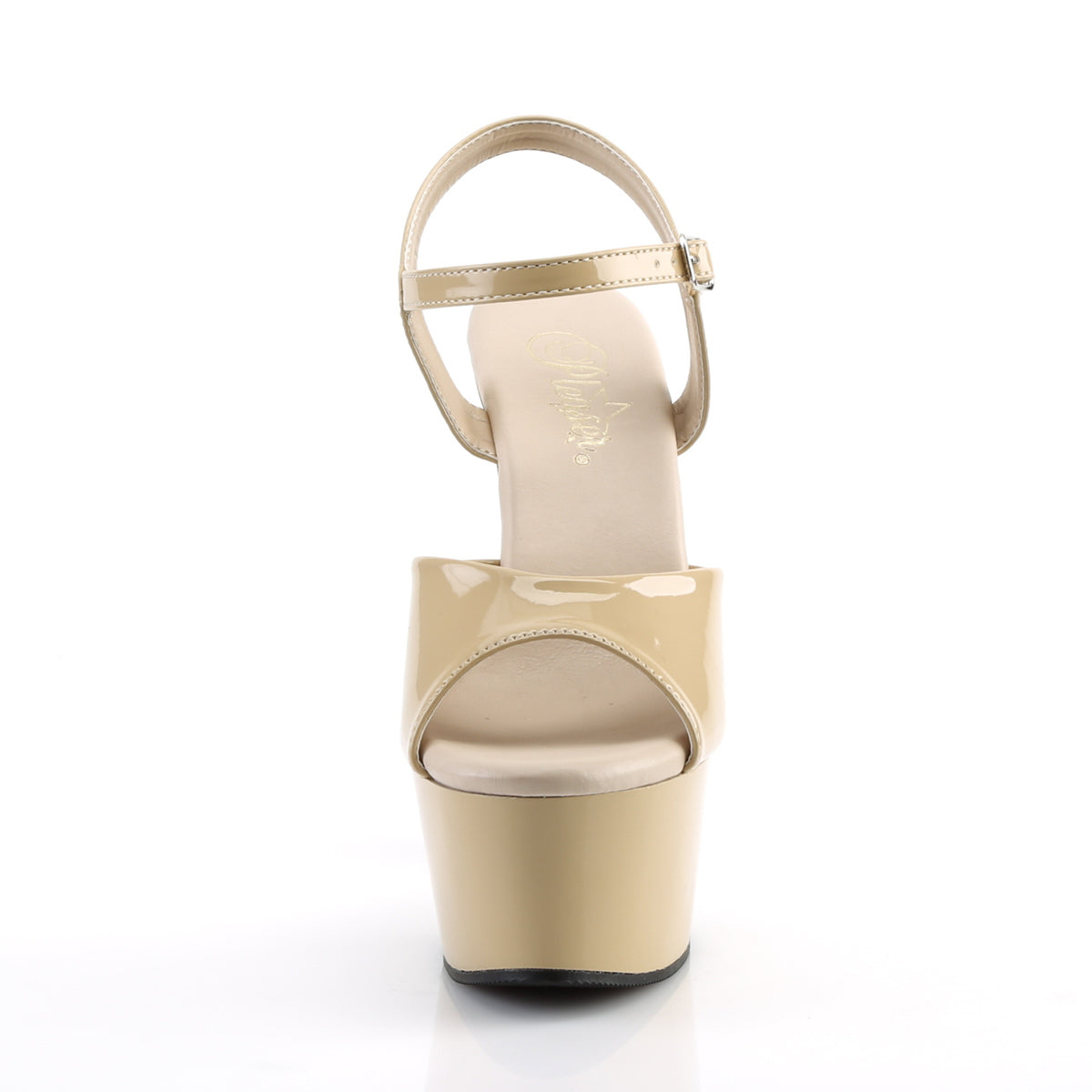 ASPIRE-609 Pleaser 6" Heel Cream Patent Pole Dancing Shoes-Pleaser- Sexy Shoes Alternative Footwear