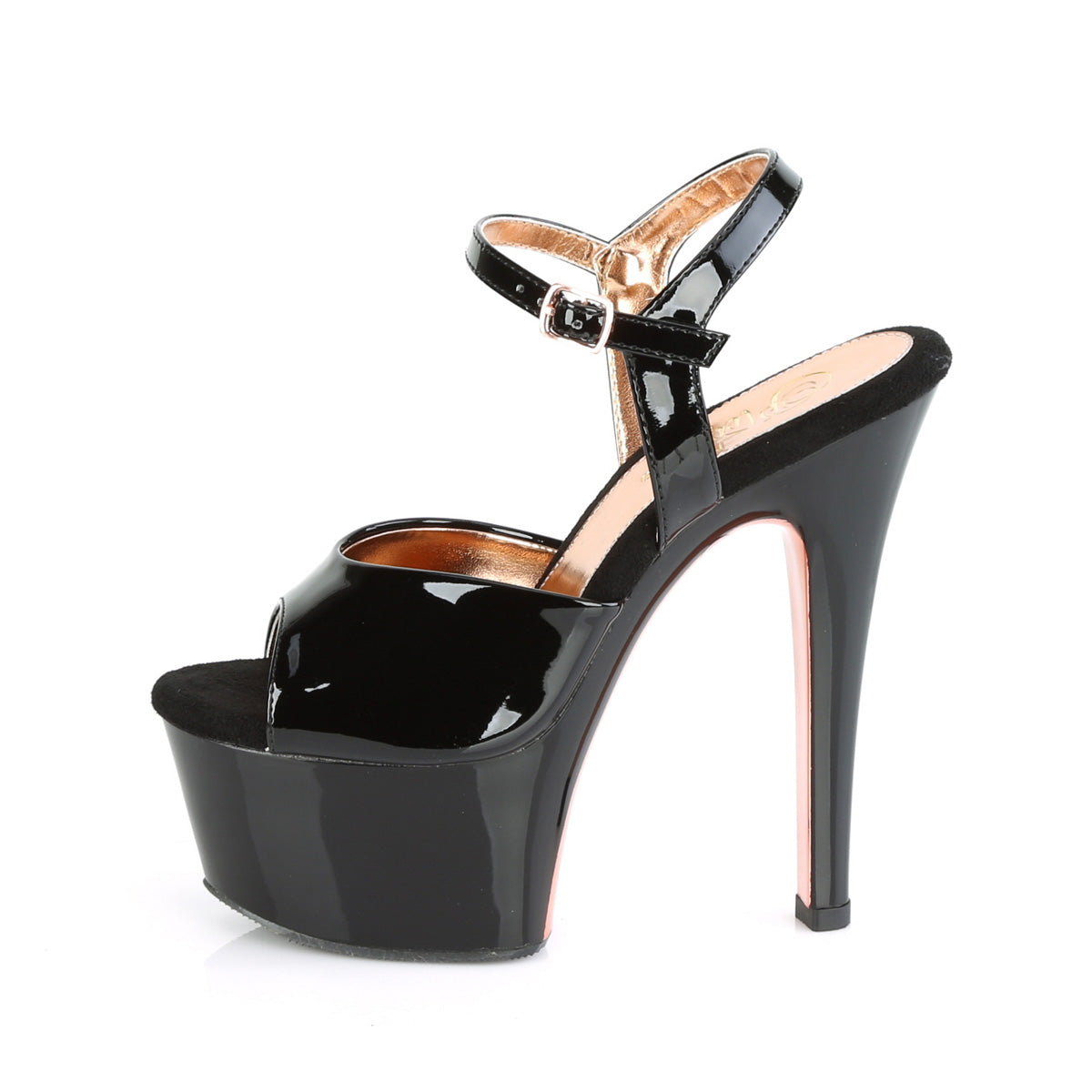 ASPIRE-609TT Pleaser 6 Inch Heel Black Sexy Sandals-Pleaser- Sexy Shoes Pole Dance Heels