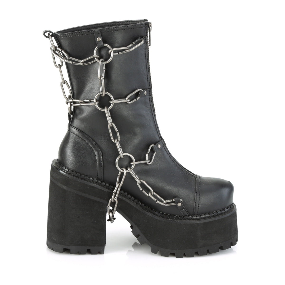 ASSAULT-66 Demoniacult Alternative Footwear Women's Ankle Boots