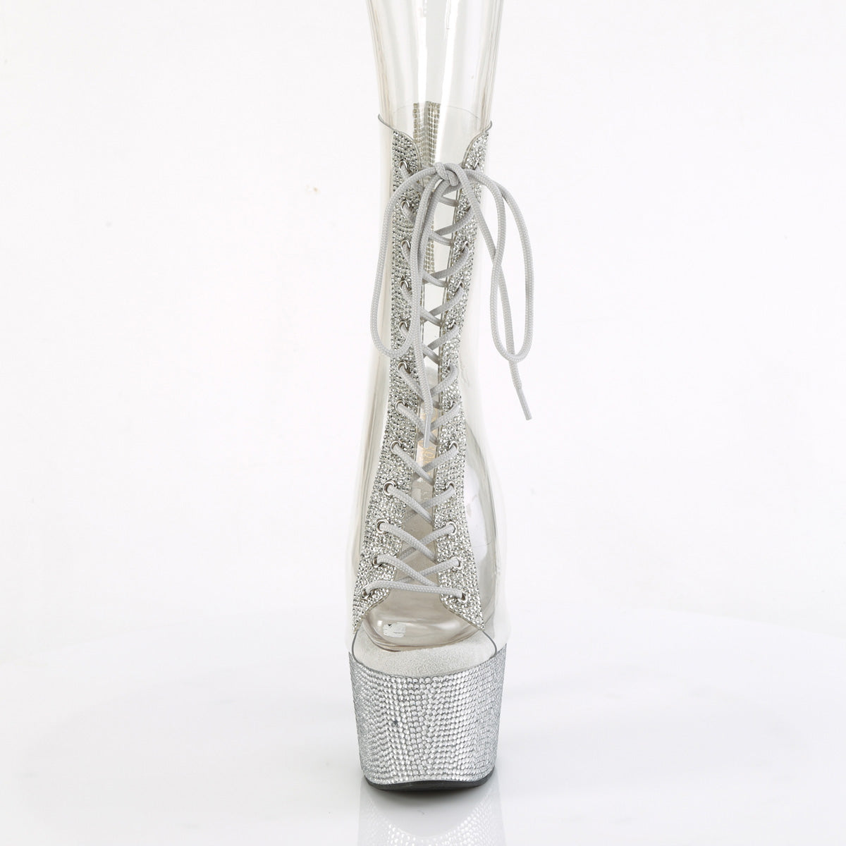 bejeweled 1016c 2 7 pleaser clr rs slv rs platforms exotic dancing