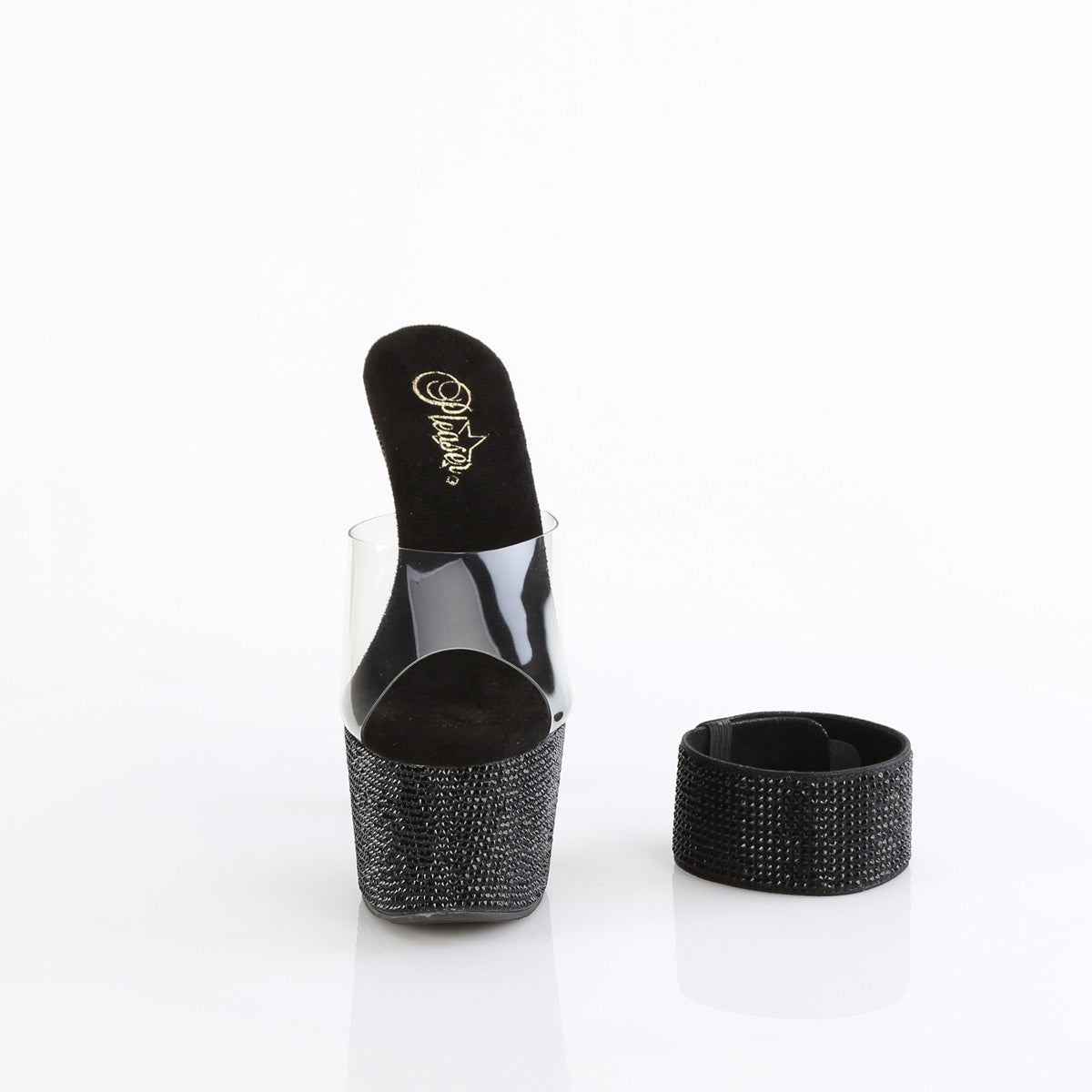 bejeweled 712rs pleaser sexy footwear clr blk rs