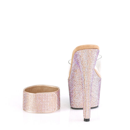 BEJEWELED-712RS Pleaser Pole Dancing Shoes 7 Inch Heel Pleasers - Sexy Shoes Fetish Footwear