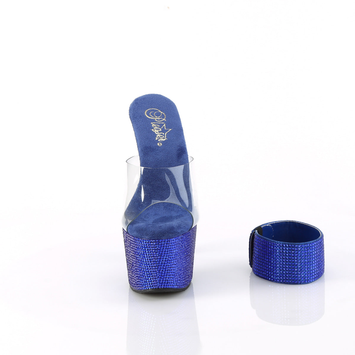 BEJEWELED-712RS Pleaser Royal Blue Exotic Dancing Shoes