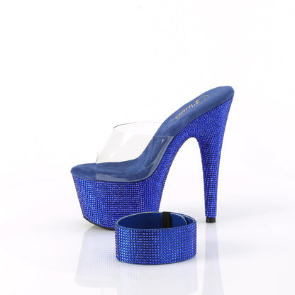 BEJEWELED-712RS Pleaser Royal Blue Exotic Dancing Shoes