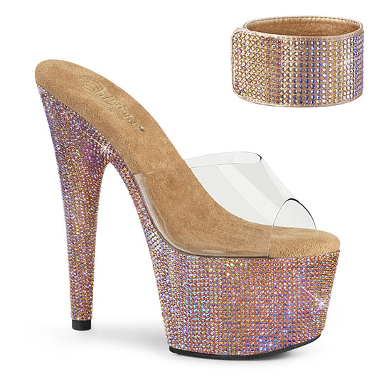 BEJEWELED-712RS Pleaser Pole Dancing Shoes 7 Inch Heel Pleasers - Sexy Shoes