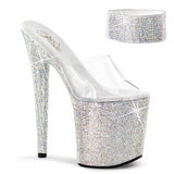 Transparent Bling 8 Inch Elegant Dance Platform Heels -  Pleaser BEJEWELED-812RS