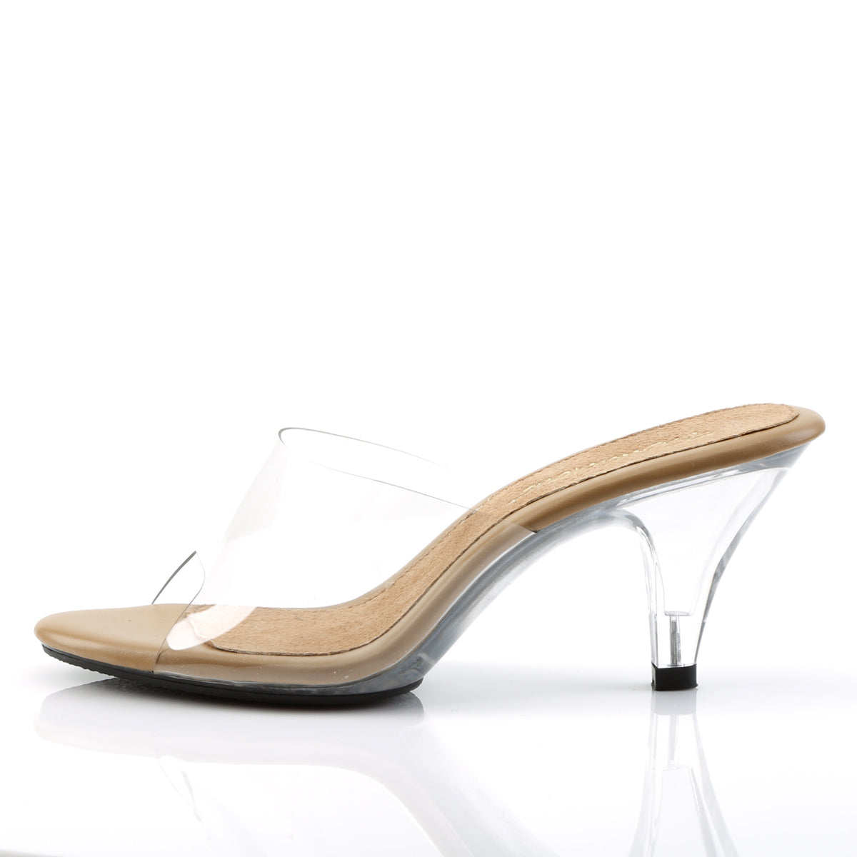 BELLE-301 Fabulicious Posing Comp Sandals Clear Sexy Shoes-Fabulicious- Sexy Shoes Pole Dance Heels